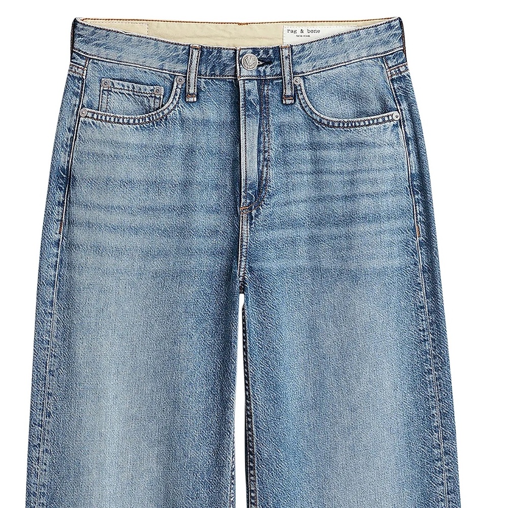 rag & bone Light Blue Wide Leg Jeans